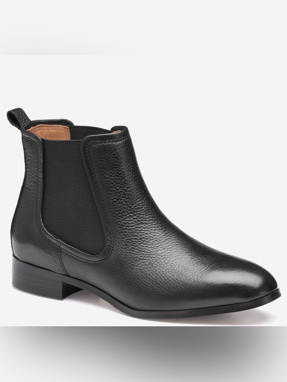 Johnston & Murphy Black Leather Chukka Chelsea Boot